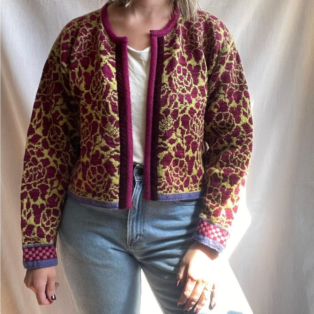 Vintage All Wool Sweater made by Oleana of Norway